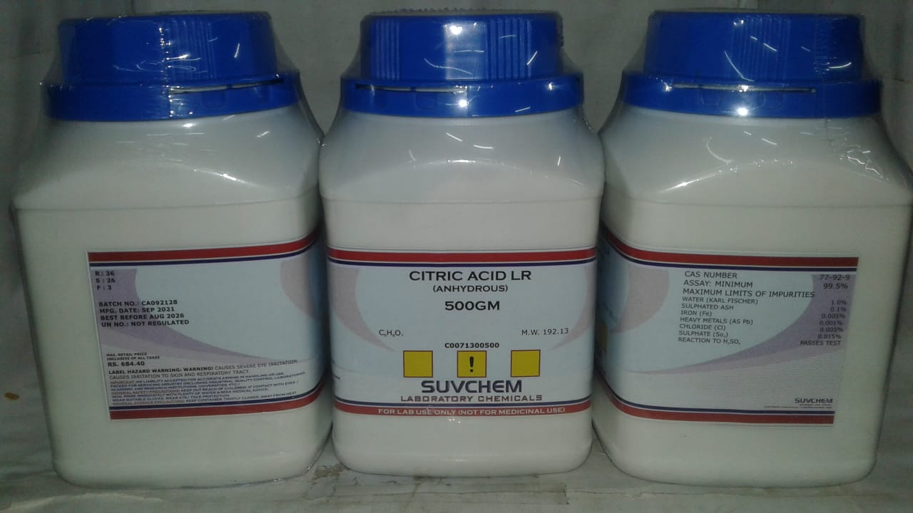 CITRIC ACID ANHYDROUS LR