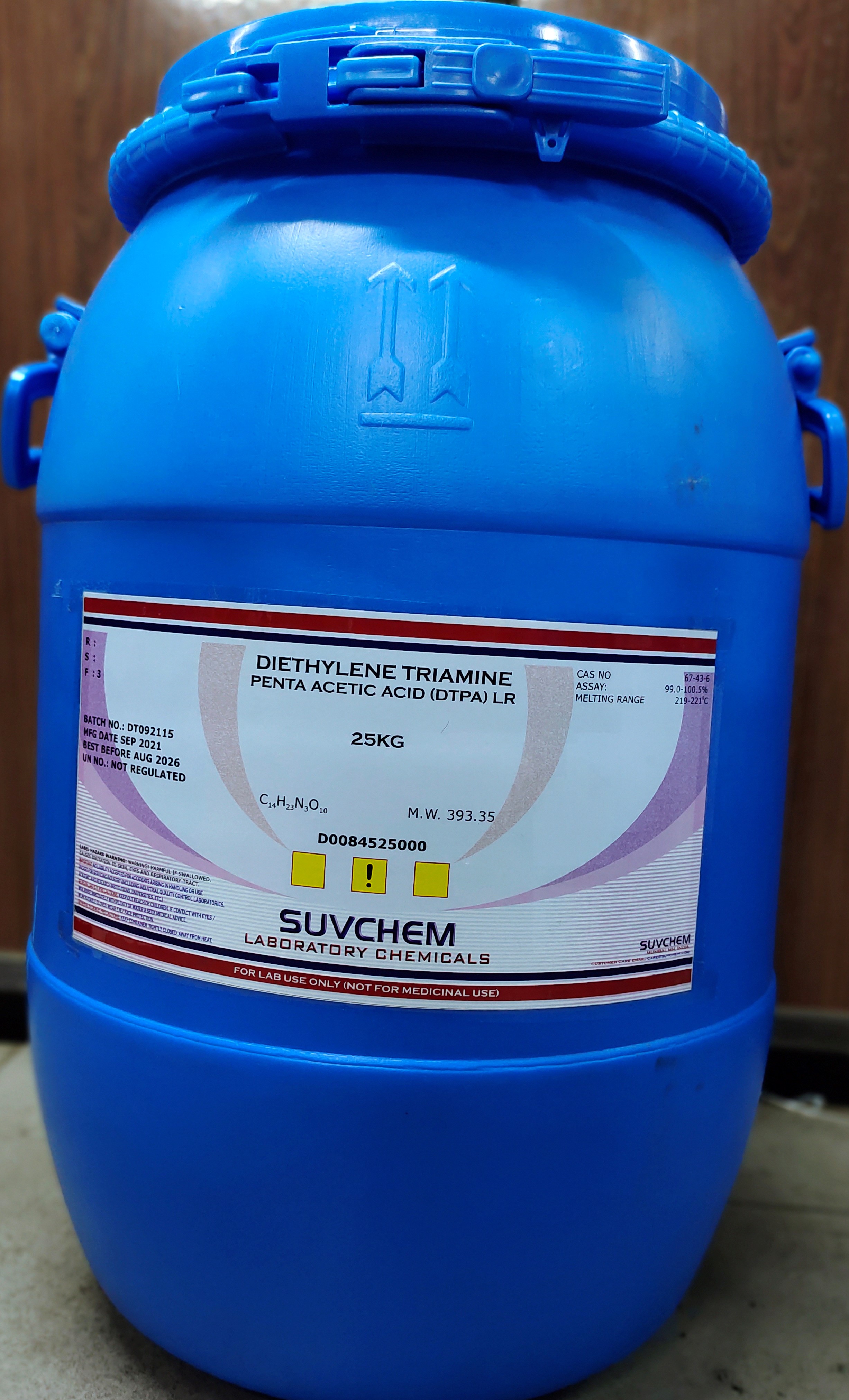 DIETHYLENE TRIAMINE PENTA ACETIC ACID (DTPA) LR