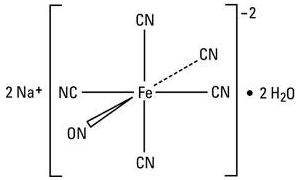 SODIUM NITROPRUSSIDE AR (SODIUM NITROSO PENTA CYNO FERRATE III) 