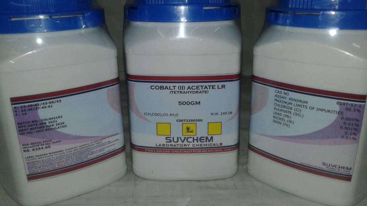 COBALT (II) ACETATE LR (TETRAHYDRATE)