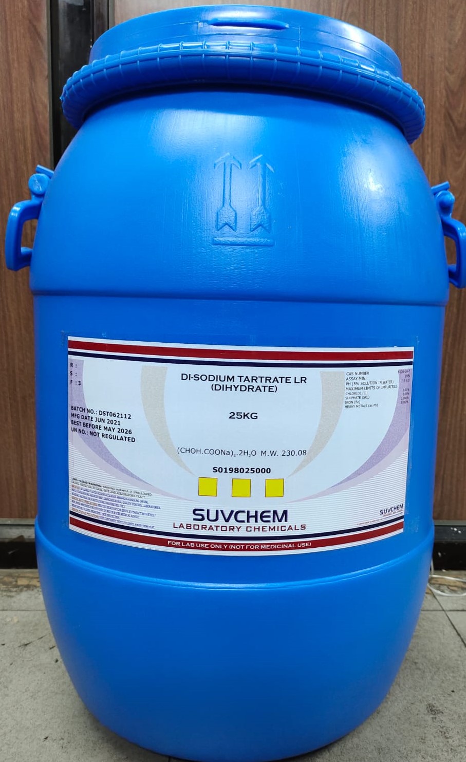 DI-SODIUM TARTRATE LR (DIHYDRATE)