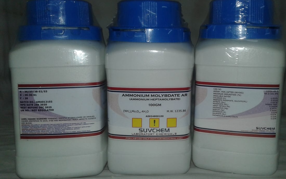 AMMONIUM MOLYBDATE AR (AMMONIUM HEPTAMOLYBDATE)