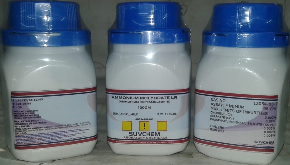 AMMONIUM MOLYBDATE LR (AMMONIUM HEPTAMOLYBDATE)