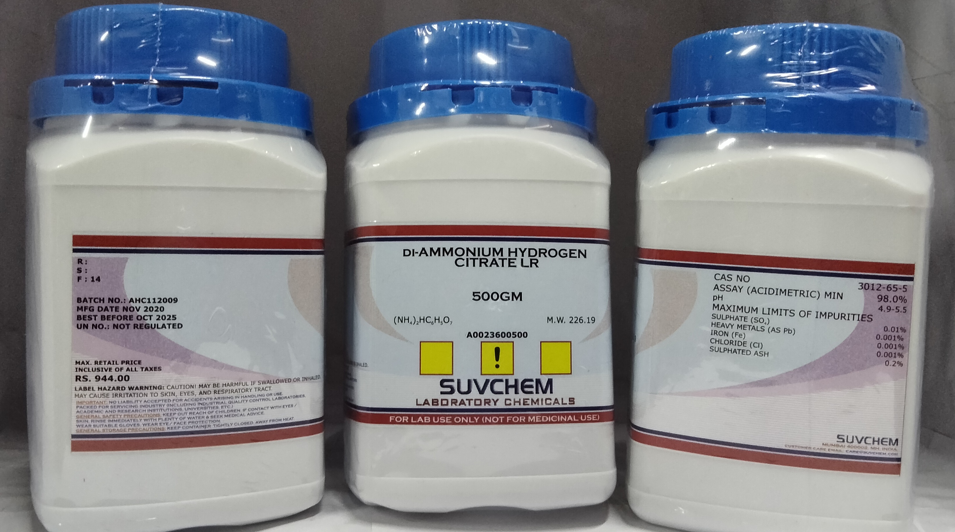 DI-AMMONIUM CITRATE LR