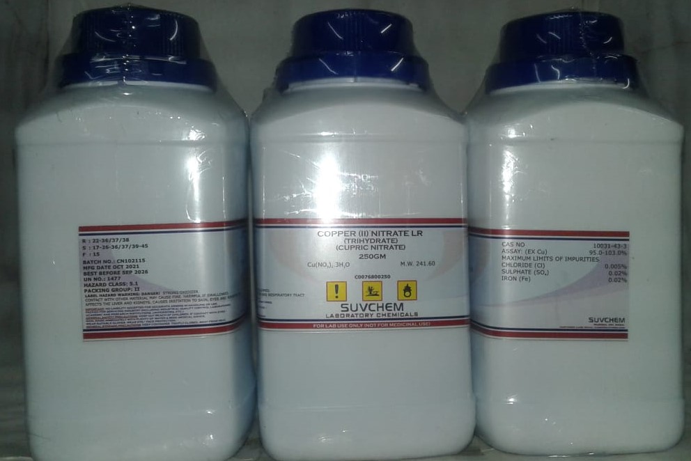COPPER (II) NITRATE LR (TRIHYDRATE) (CUPRIC NITRATE)