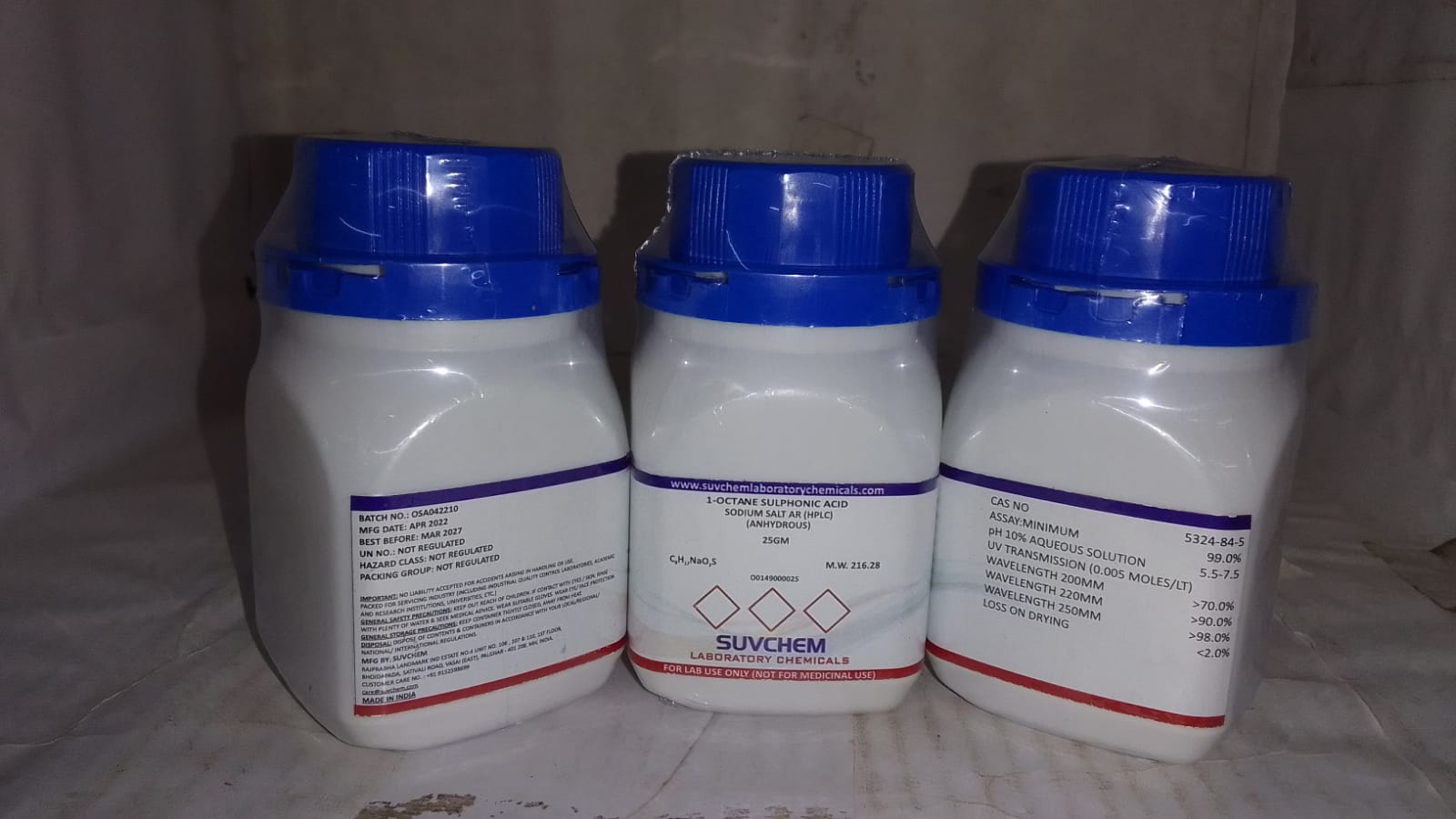 1-OCTANE SULPHONIC ACID SODIUM SALT ANHYDROUS (HPLC) AR