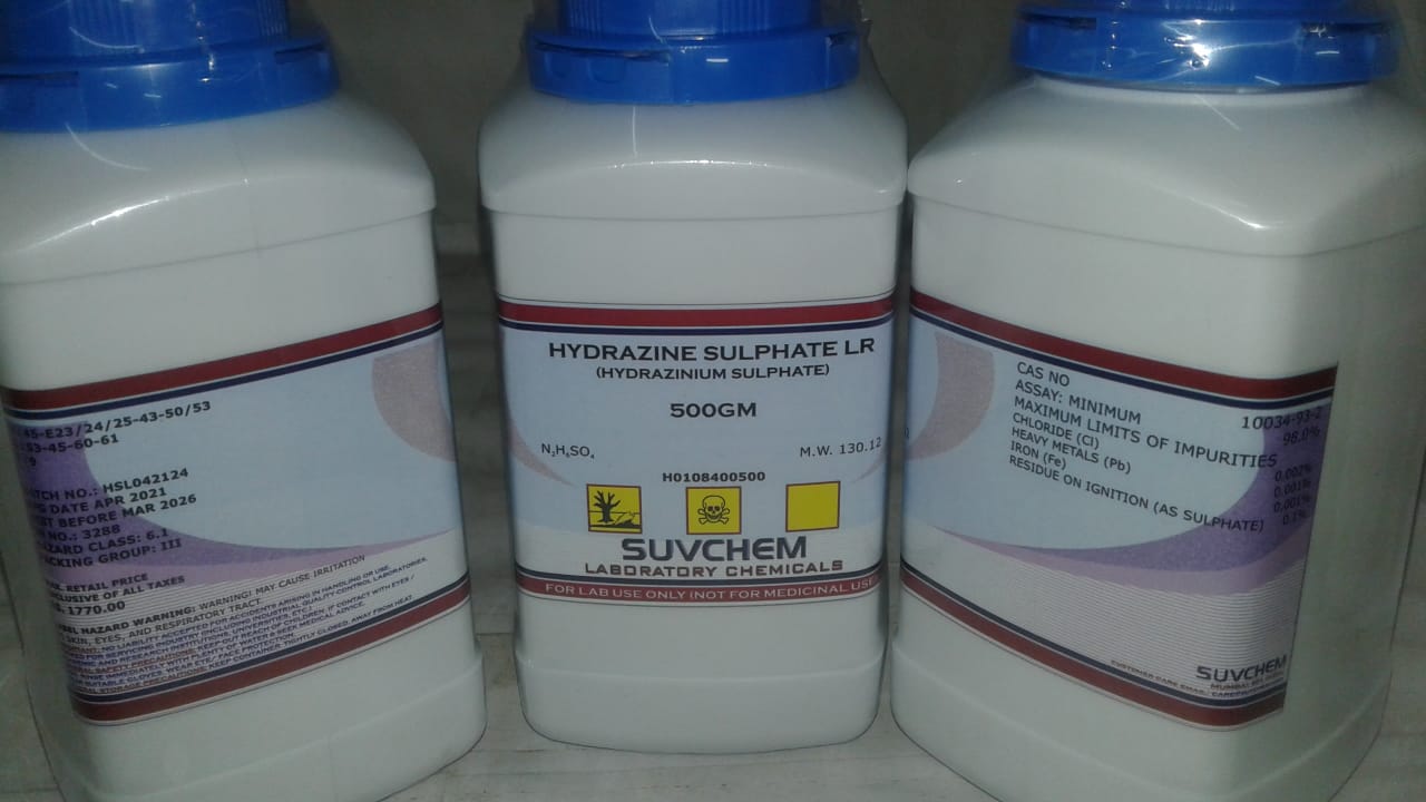 HYDRAZINE SULPHATE LR (HYDRAZINIUM SULPHATE)
